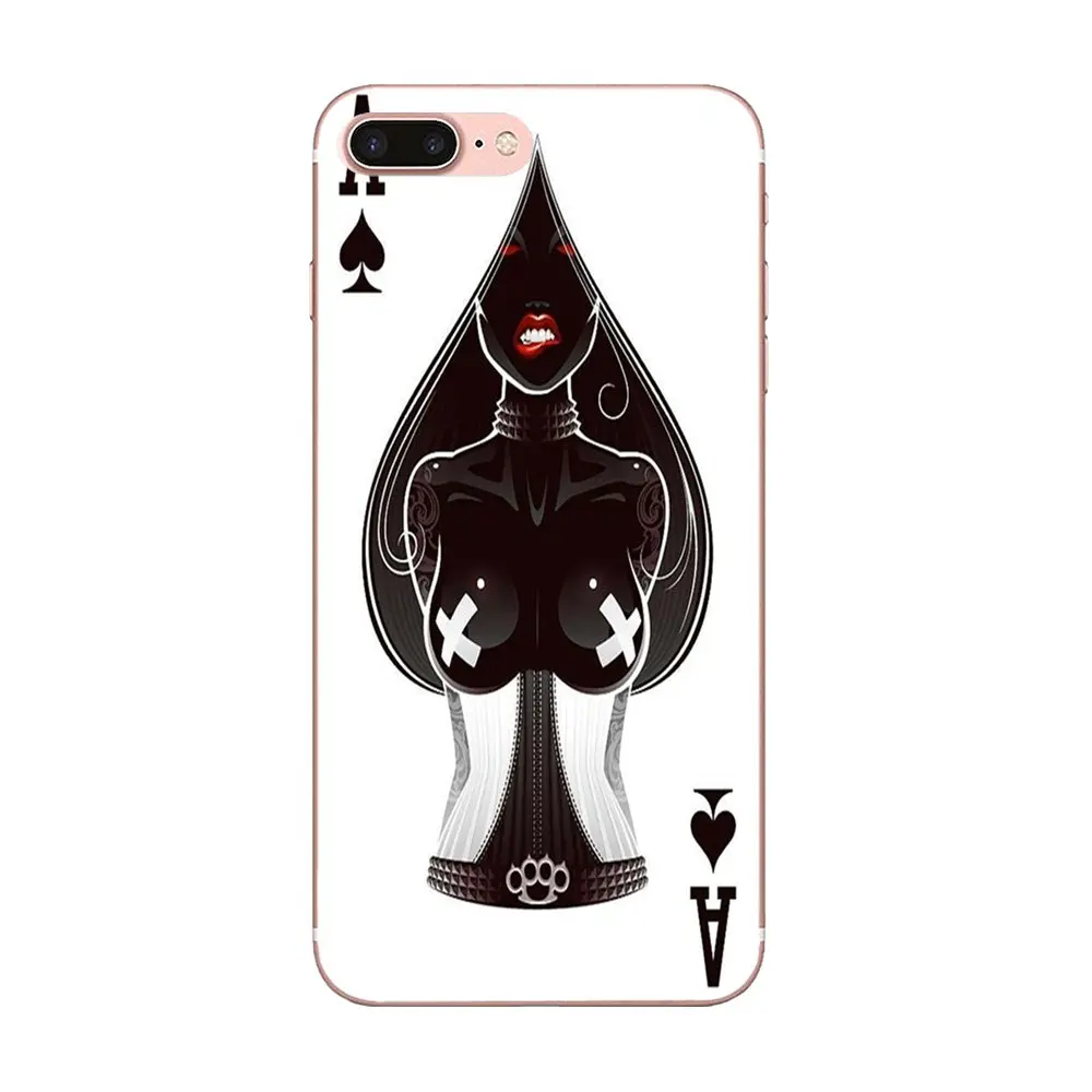Защитный Poker Spades граффити для Galaxy A3 A5 A7 On5 On7 2015 2016 2017 Grand Alpha G850 Core2 Prime S2 I9082 |