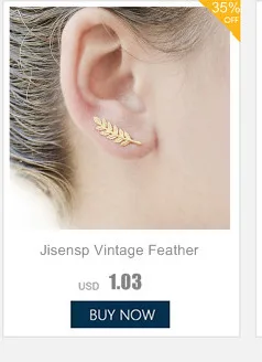 Jisensp, Летний стиль, панк, модные, простые, Т-образные серьги, куртка для женщин, свадебные подарки, Букле д 'Орель, femme ED140