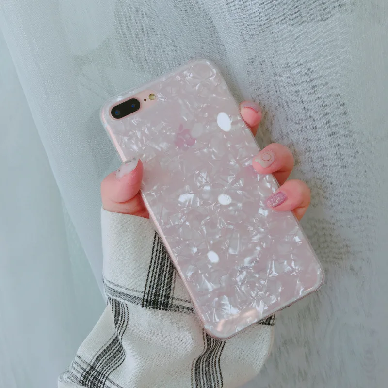 YESPURE модный Ракушечный чехол для телефона Apple iphone X 6 7 8 Plus задняя крышка Роскошные