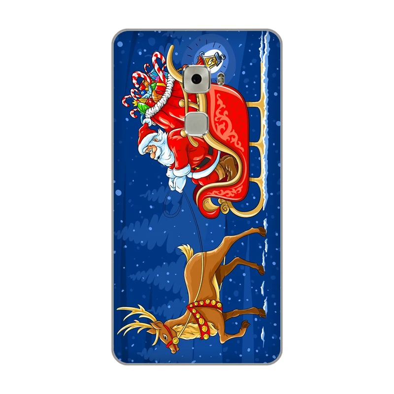 cartoon Santa Claus reindeer Soft TPU phone Case Cover for Huawei MATE 10 PRO 7 8 9 P SMART 20 LITE PLUS shell |