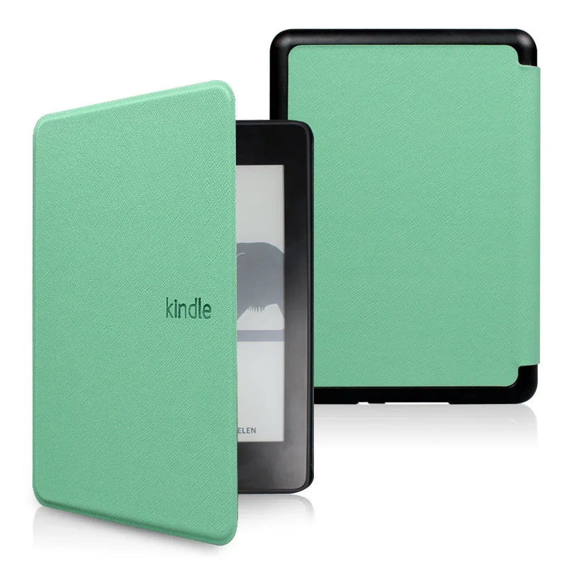 mint green Для всех новых Kindle чехол из искусственной кожи смарт-чехол с автоматическим выключением/пробуждением для всех новых Kindle 10го поколения - Цвет: mint green