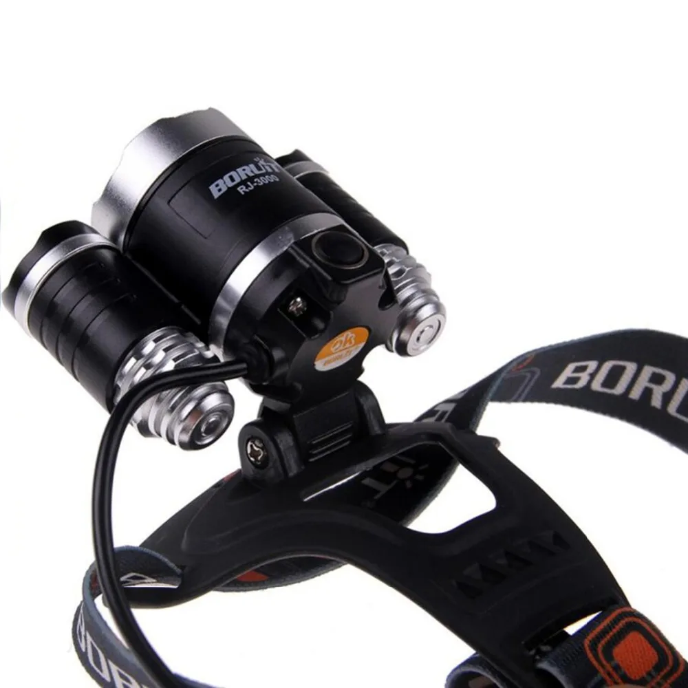 1PC головной светильник 3*10 Вт T6 3800LM CREE светодиодный налобный фонарь велосипед