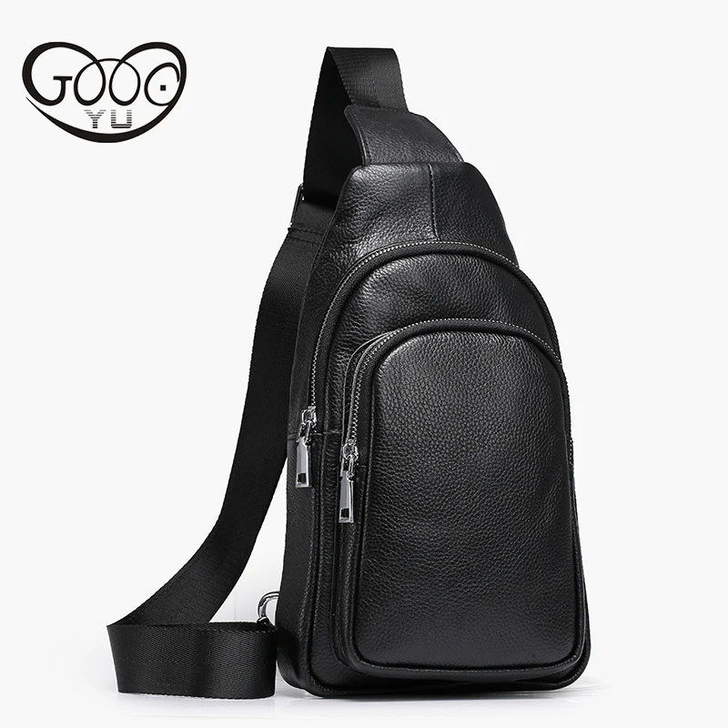 Мужская сумка из телячьей кожи в форме капли Прочная Повседневная для отдыха|leisure