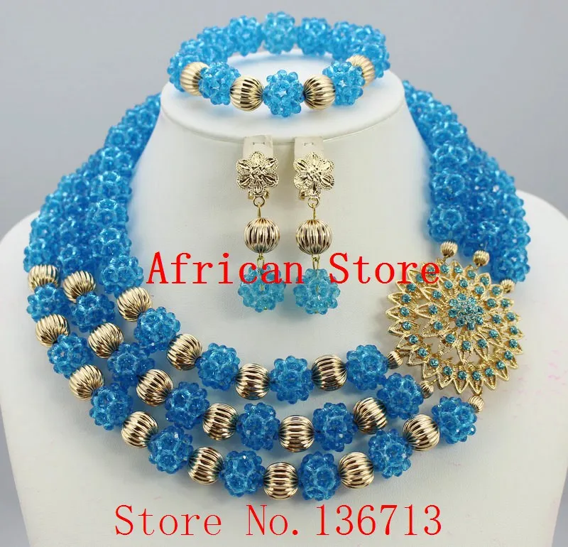 

Purple Nigerian Wedding African Beads Jewelry Set Crystal Beads African Costume Jewelry Set Free Shipping BS301-6