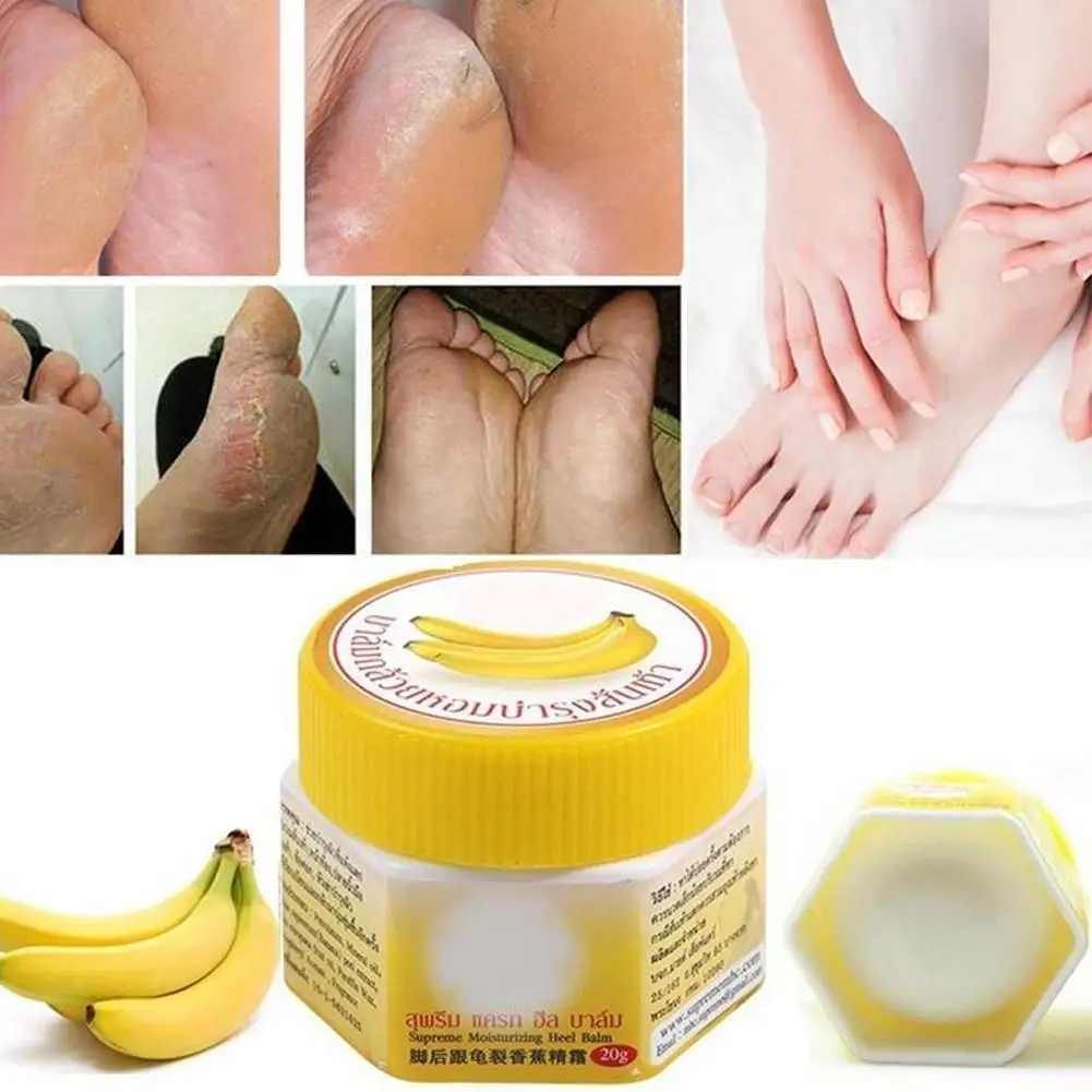 Thailand Banana Foot Crack Cream Heel Chapped Peeling Foot Repair Anti Dry Crack Remover Dead Skin Soften Winter Feet Care Cream