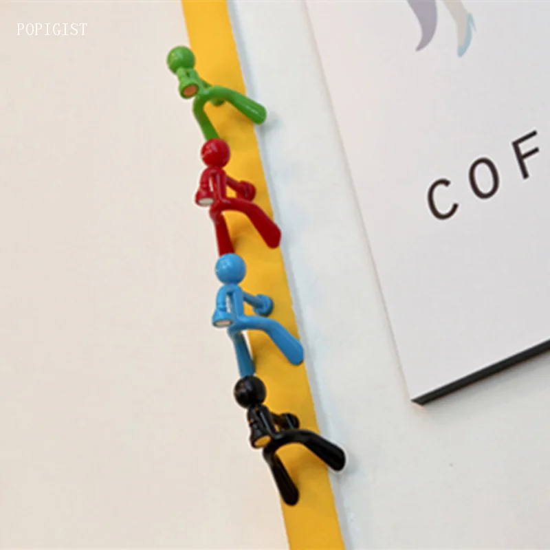 9 шт./компл. Новинка Мини магнит на палец человек Симпатичные резиновые магниты