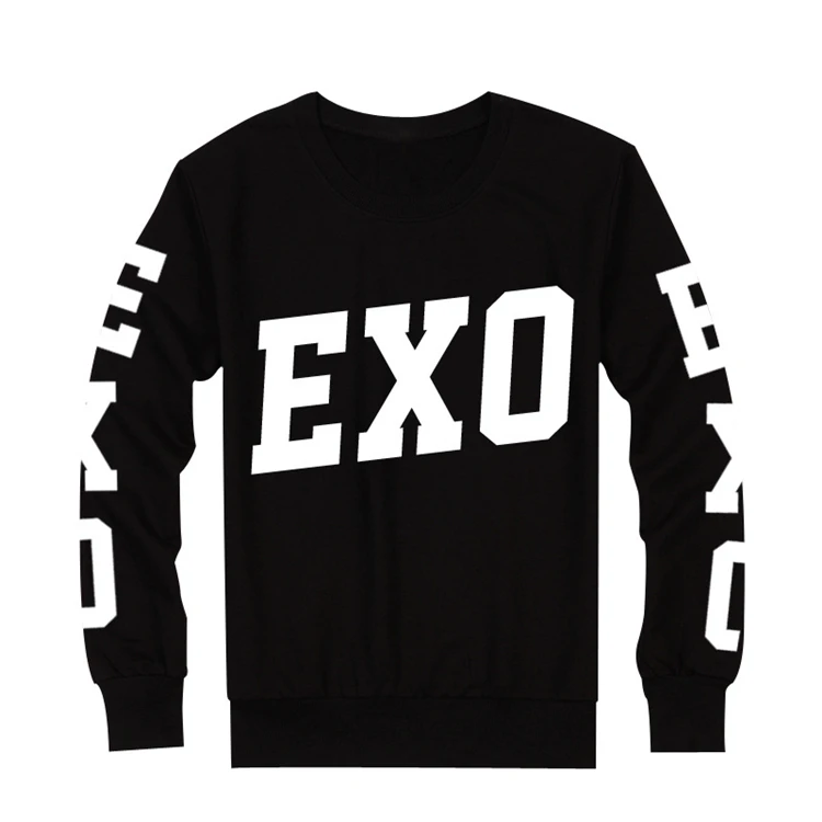 KPOP 2016 новинка EXO planet 2 sbs collective Personal Толстовка с длинным рукавом черная k pop куртка