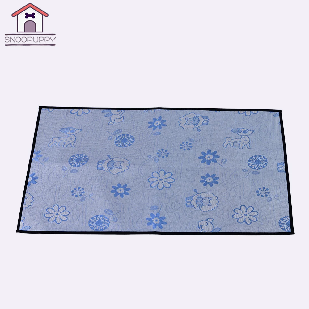 Summer Cooling Pet Mat Dog Bed In Ice Silk For Cats Dogs Waterproof Washable Small Medium Large Mats PG003 | Дом и сад