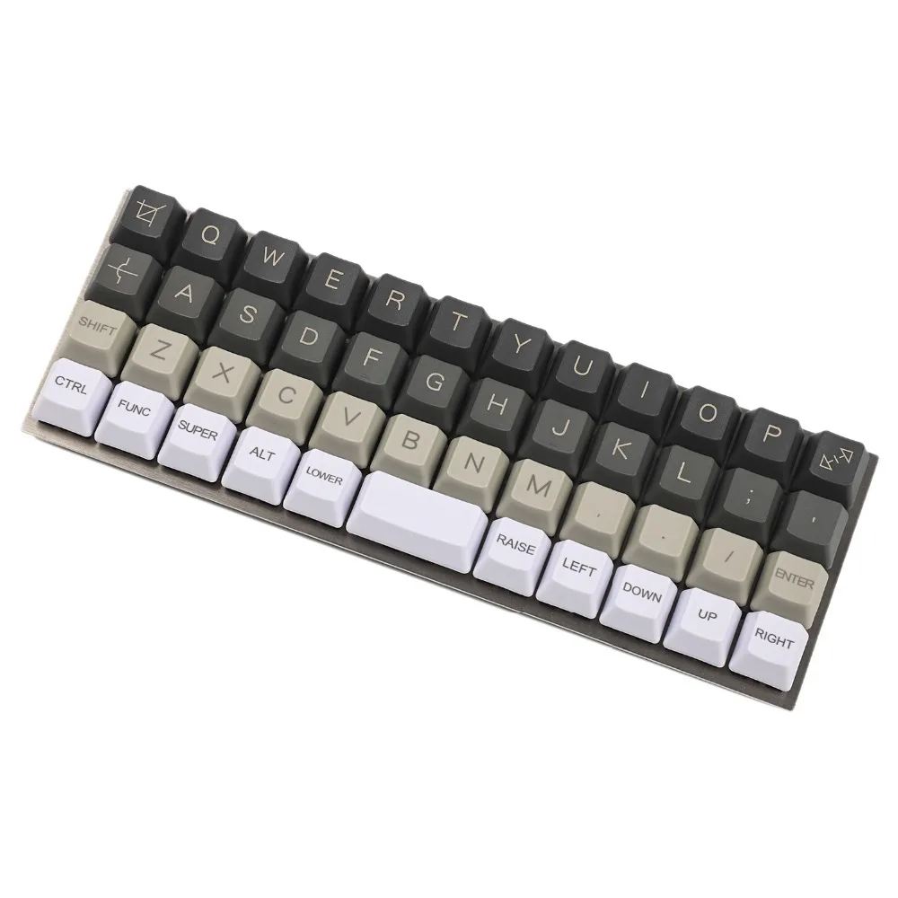 YMDK Planck Niu40 Preonic Keyset углеродный с лазерной гравировкой Топ принт OEM Keycap 1,5 мм толщина PBT