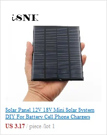Панели солнечные 5V Мини Солнечная Системы "сделай сам" для Батарея зарядные устройства для мобильных телефонов Портативный 0,7 W 0,8 W 1W 1,2 W 2,5 W 4,2 W солнечных батарей