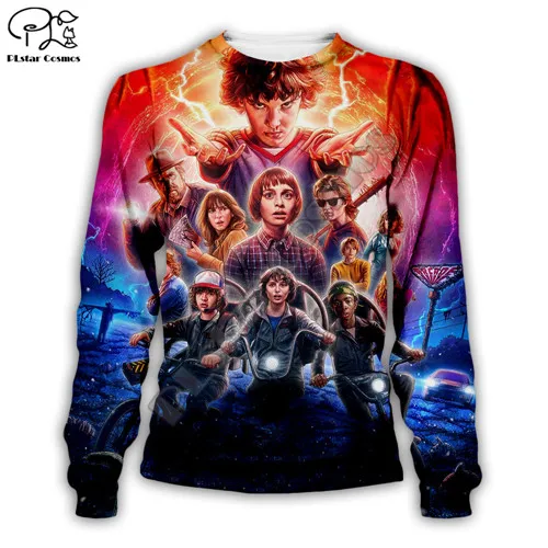 sweatshirt Мужская одежда страшные странные вещи Сезон 3 принт осенние толстовки Мужская толстовка с длинным рукавом wo Мужской Повседневный пуловер на молнии топы - Цвет: sweatshirt