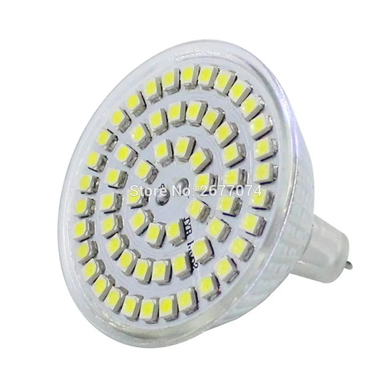 MR16 GU5.3 60 led s 3528 3 Вт светодиодный теплый белый лм 12 В постоянного тока или