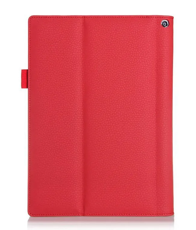 red Кожаный чехол для планшета lenovo YOGA Tablet 2 10,1, кожаный чехол для планшета lenovo Yoga Tablet 2 1050F - Цвет: red