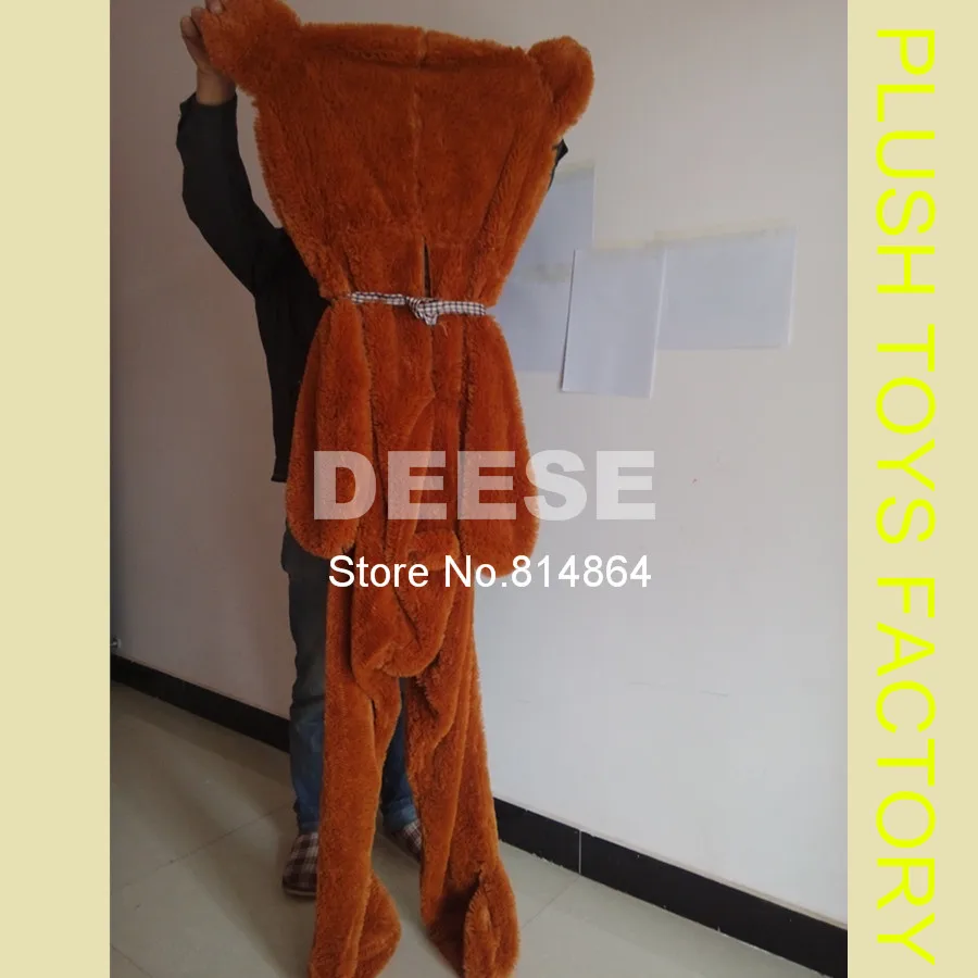 20 шт./лот плюшевый мишка кожи 180 cm плюшевые Toys Teddy Bear пустой Shell пальто Skins на молнии