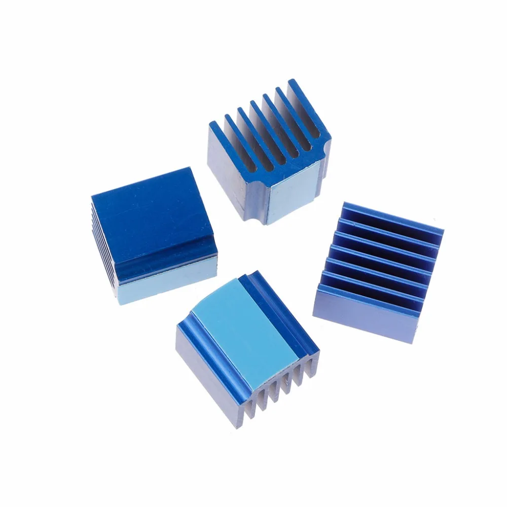 4Pcs/set Aluminum Alloy Heatsink Stepper Motor Driver Heat Sink For TMC2100 LV8729 DRV8825 for 3D Printers Printing Parts C26 | Компьютеры