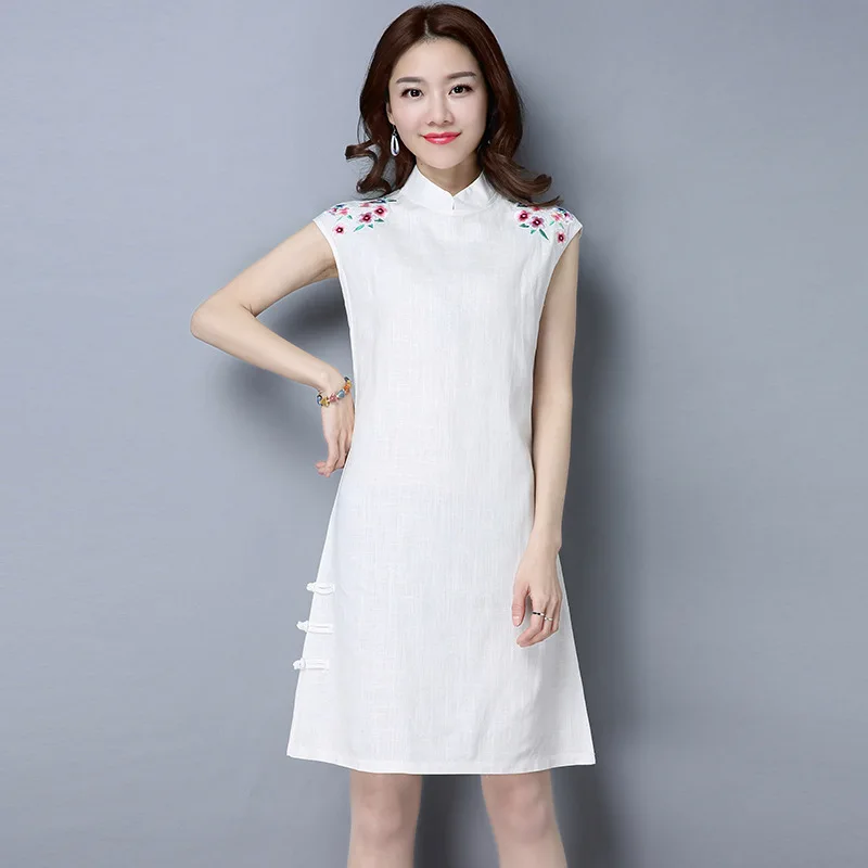 Новые 2017 Лето Горячее Надувательство Китай Стиль Хлопок Белье С Коротким Рукавом