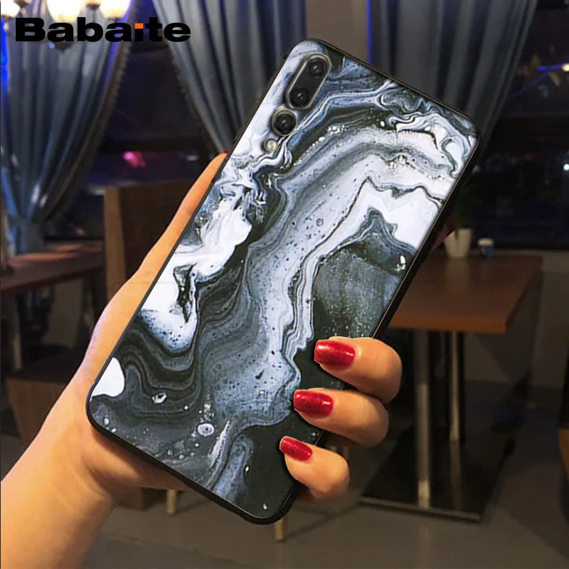 Силиконовый чехол Babaite с акварелью мраморной плитой и камнем для телефона huawei p20