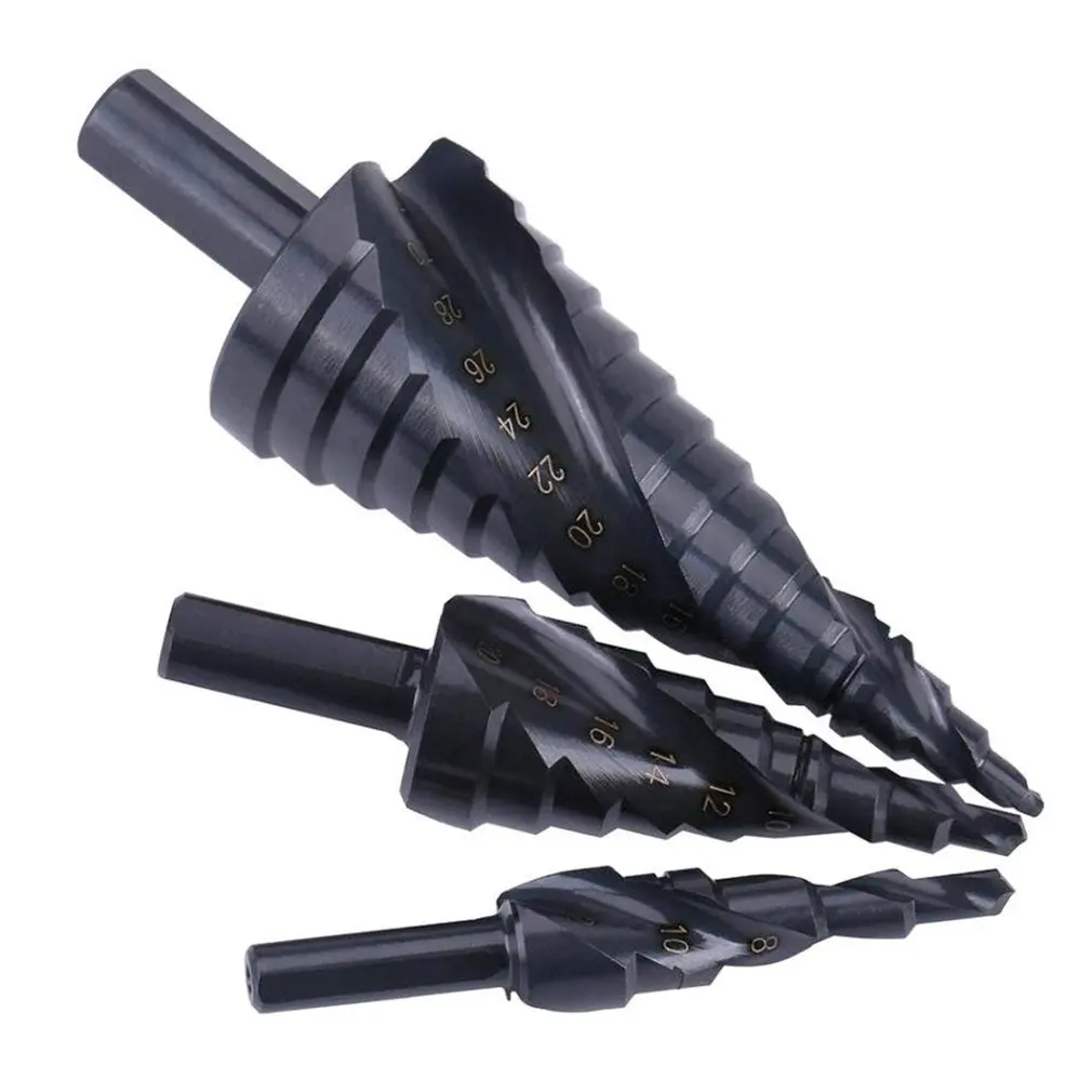 3 шт. HSS спиральные рифленые треугольники хвостовик Центр Шаг сверло бурение