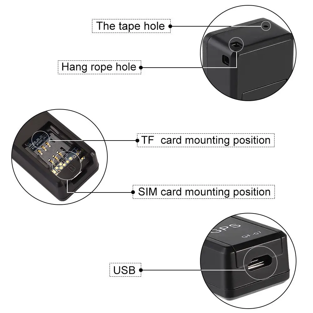 2021 Mini GF07 GPRS Car GPS Tracker Locator Anti-Lost Recording Tracking Device Voice Control Can Record | Автомобили и мотоциклы