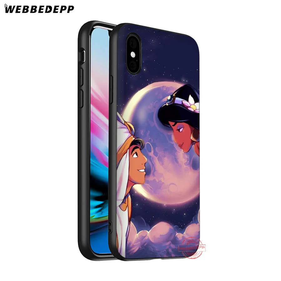WEBBEDEPP Disny Aladdin Jasmine Soft Silicone Case for iPhone 8 7 6S 6 Plus 11 Pro XS Max XR X 5 5S SE Back Shell | Мобильные