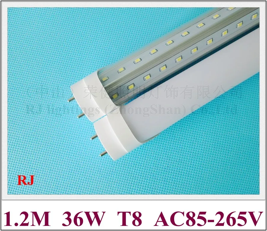 SMD 2835 G13 T8 светодиодный ламповый светильник 2 ряда в стиле 1200 мм 1 м SMD2835 192 (2*96