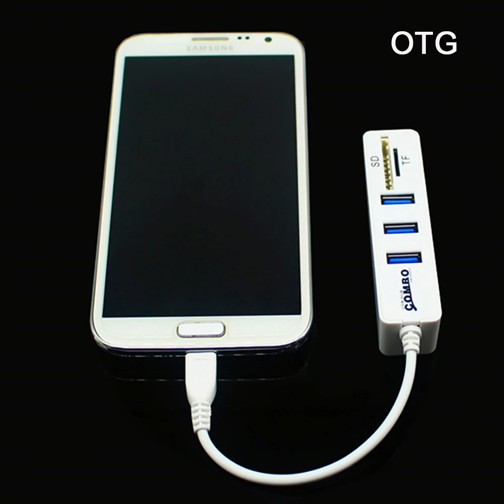 2 в 1 type-C OTG USB 2,0 концентратор USB C разветвитель Combo 3/6 портов USB& SD/TF кардридер Micro USB Combo для ПК ноутбука компьютера