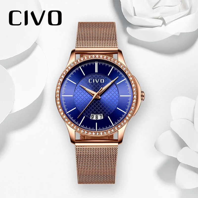 CIVO Роскошные Лидирующий бренд кварцевые часы для подростков студентов