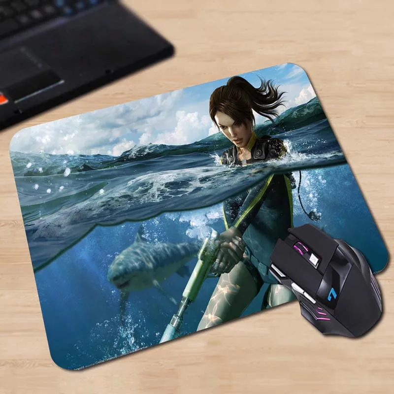 Коврик для мыши Babaite tomb raider underworld с lara croft прямоугольник противоскользящий