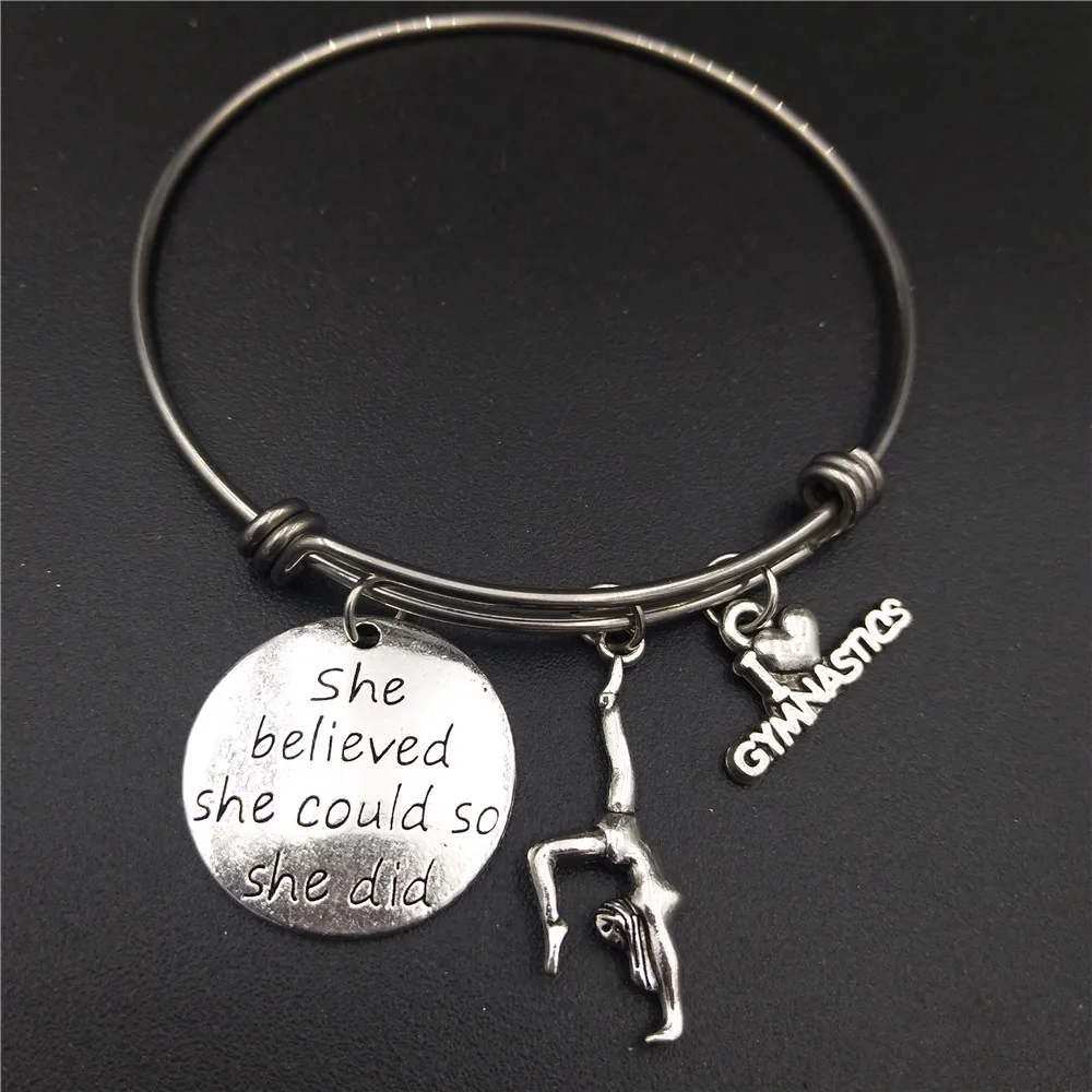 2 5 дюйма я люблю гимнастические ювелирные изделия гимнастский подарок