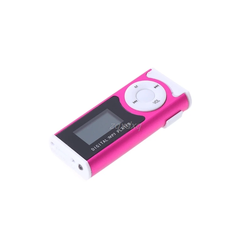 Мини usb алюминиевый ЖК экран 32 ГБ Micro SD TF карта клип дизайн цифровой музыкальный MP3