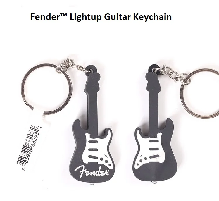 Металлический брелок для гитары Fender Telecaster Stratocaster Logo подлинные продукты