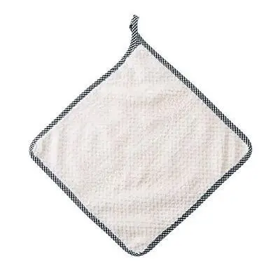 Beige Hangable домашнее полотенце для уборки супер впитывающая ткань антипригарное масло блюдо полотенце Чистка сгусток коралловый флис кухня Чистка тряпка - Цвет: Beige