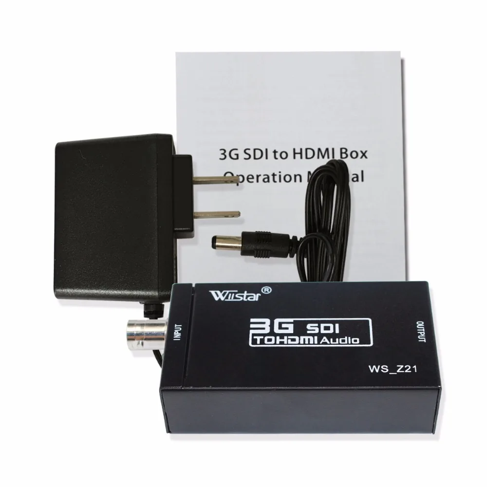 Розничная и OEM и ODM Wiistar Mini 3g SDI в HDMI конвертер адаптер Поддержка HD-SDI/3G-SDI сигналы, показывающие на дисплее HDMI
