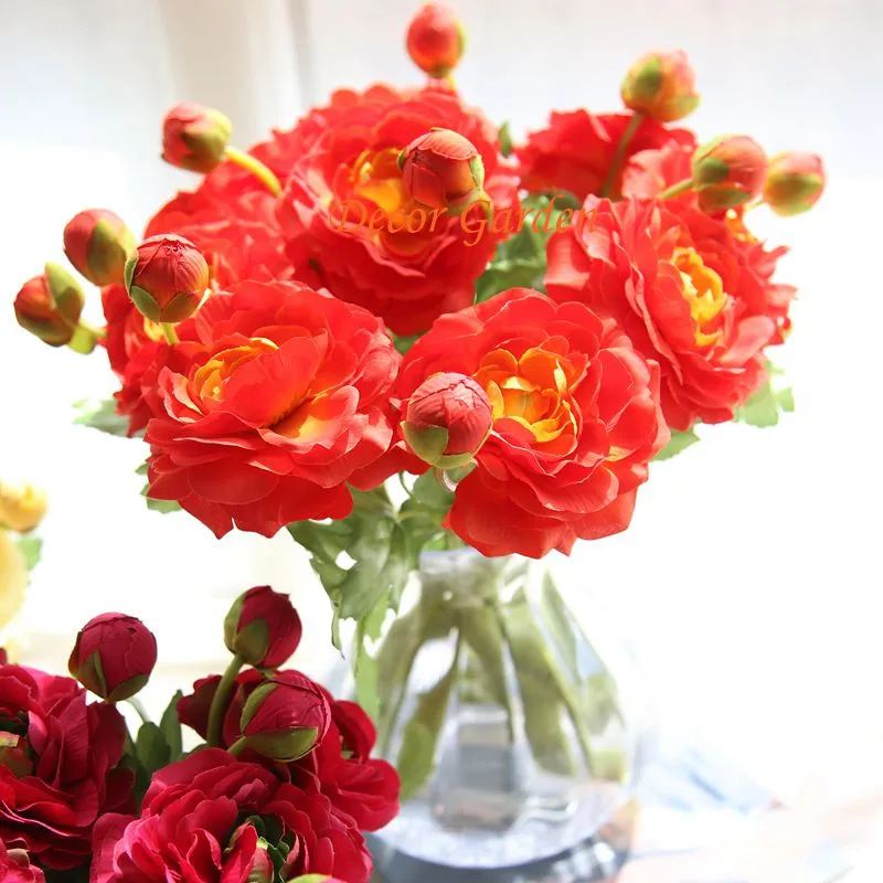 7COLORS Fake Artificial Silk Tea Rose Flowers For DIY Wedding Flower Bouquet Floral Home Decoratiive | Дом и сад