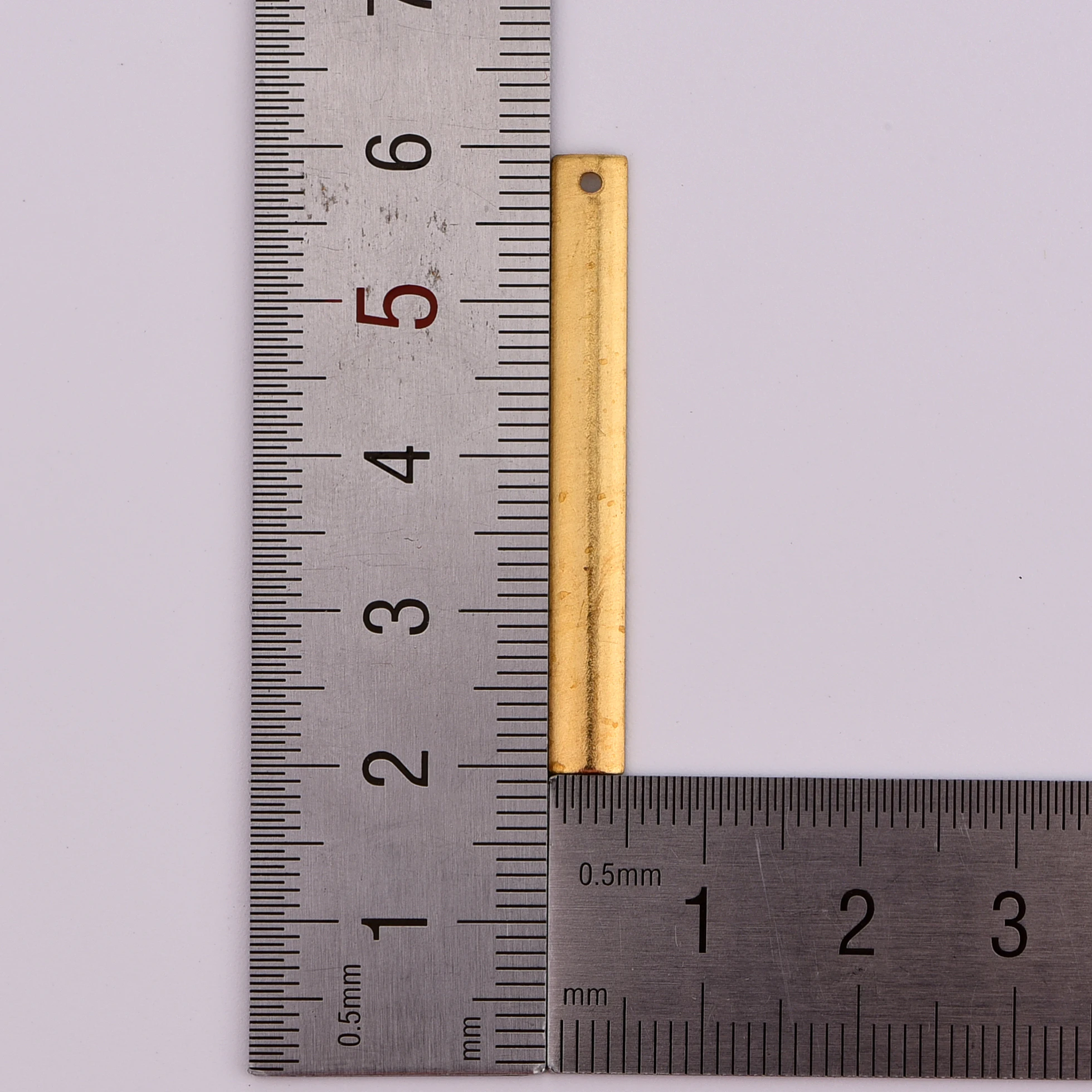 10 шт. медные прямоугольные подвески 40 Х5 мм