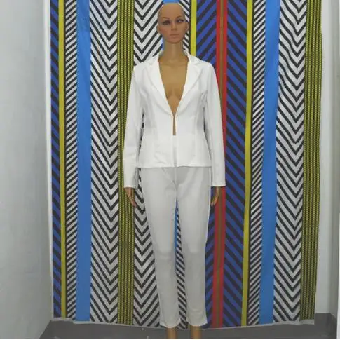 Новинка Весна 2022 Официальный женский костюм белый комплект из двух предметов Топ