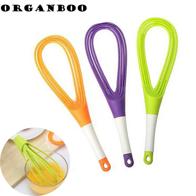 ORGANBOO 1 шт. запеченные Основные кухонные гаджеты венчики для яиц Миксер с венчиком для яиц кухонный блендер для выпечки муки мешалка 3 цвета