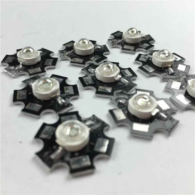 

100PCS 1W High Power LED 1 Watt Green 520-530NM Diode Light Emitter LED Light with 20mm base