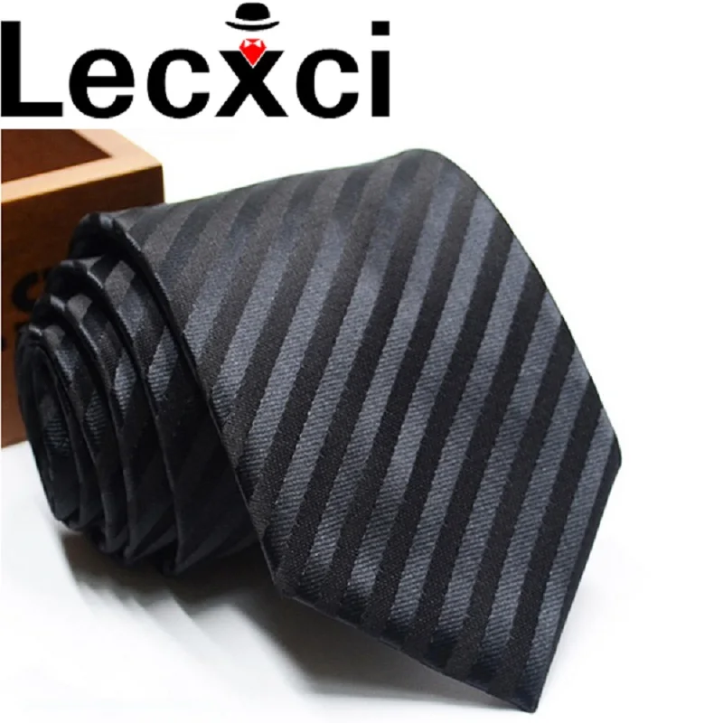 Lecxci классические иглы для мужчин s галстук 8 см Полосатый шейный плед и Бизнес