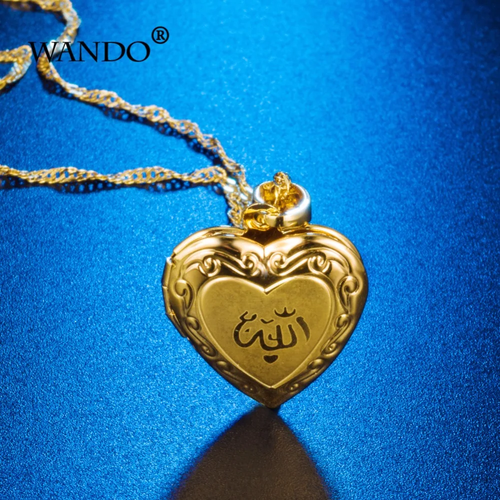 WANDO фоторамка медальон с памятью подвеска ожерелье золотой цвет романтическое