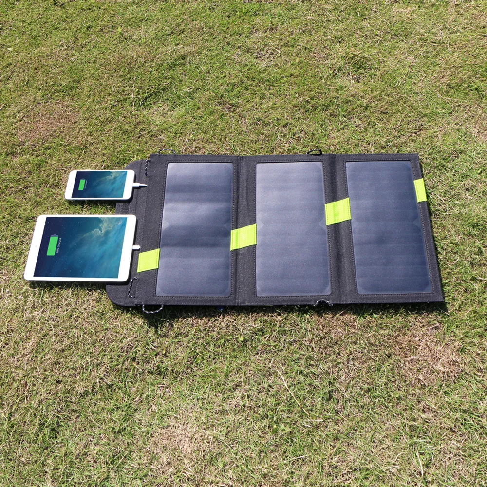 Высокоэффективные солнечные зарядные устройства SunPower Солнечные Панели 5V 2.4A(макс.) Быстрая зарядка для iPhone iPad huawei samsung Xiaomi OPPO Vivo
