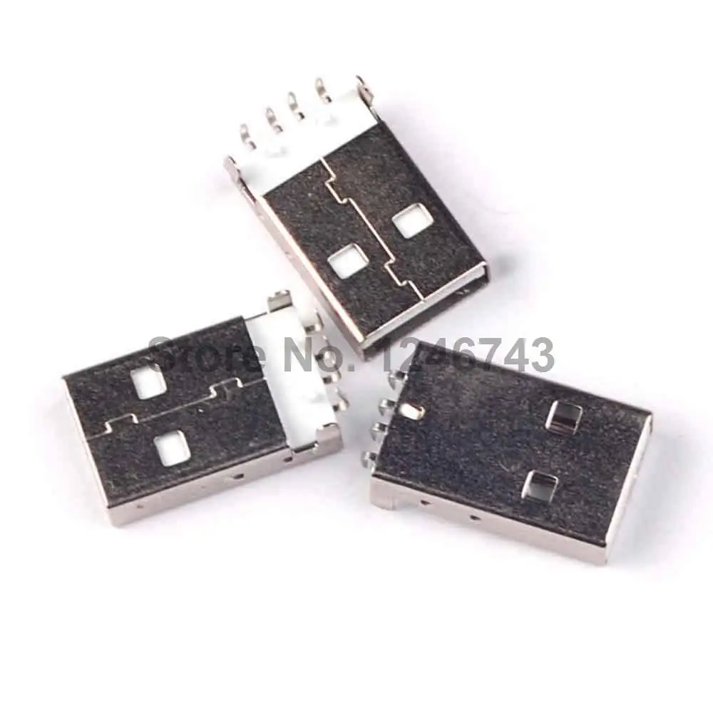 10PCS USB Connector Male Head White | Обустройство дома