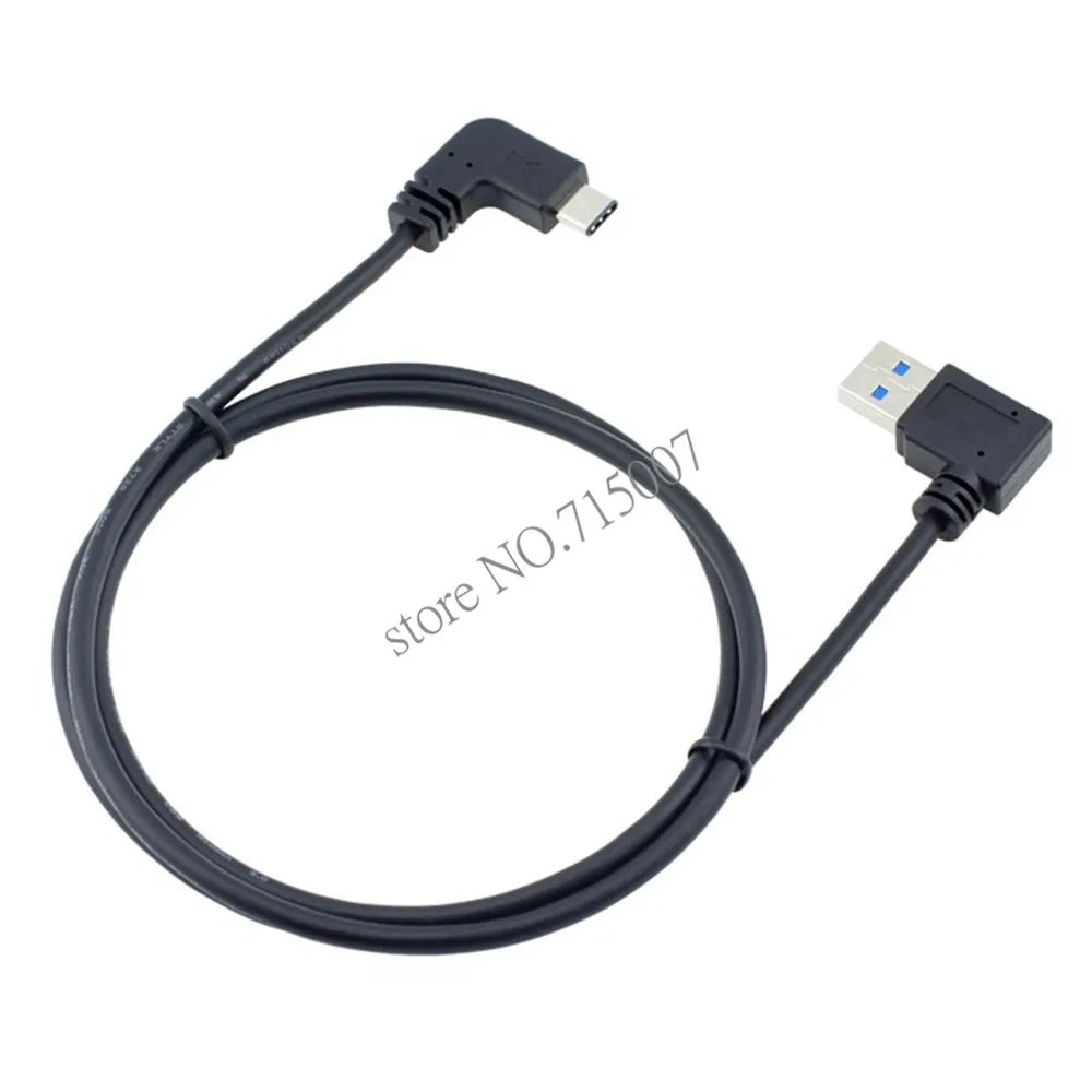 Угловой кабель USB 3 0 к 1 USB-C Type-C м фута 90 градусов левое и правовое направления