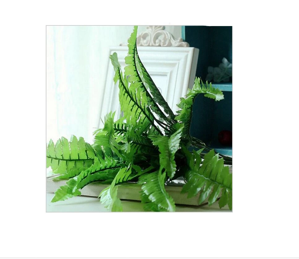 Искусственное натуральное растение Зеленый папоротник украшение дома отеля 33