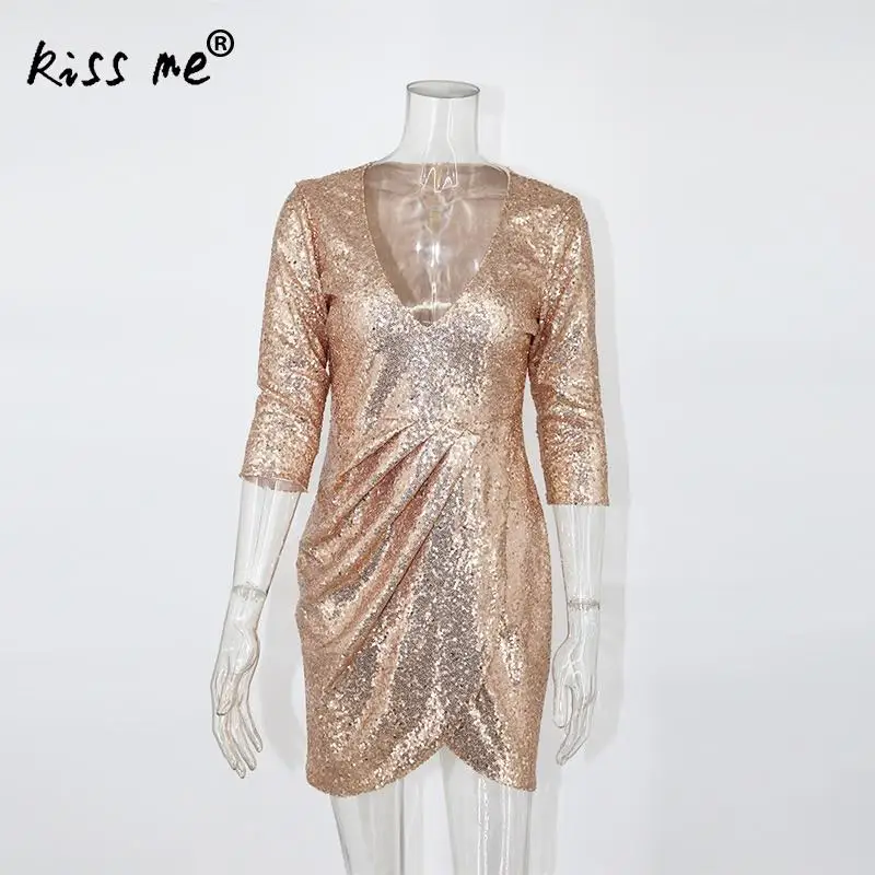 Глубокий V шеи сексуальное платье женщина bling Платья Vestidos женский 2018 мода новый