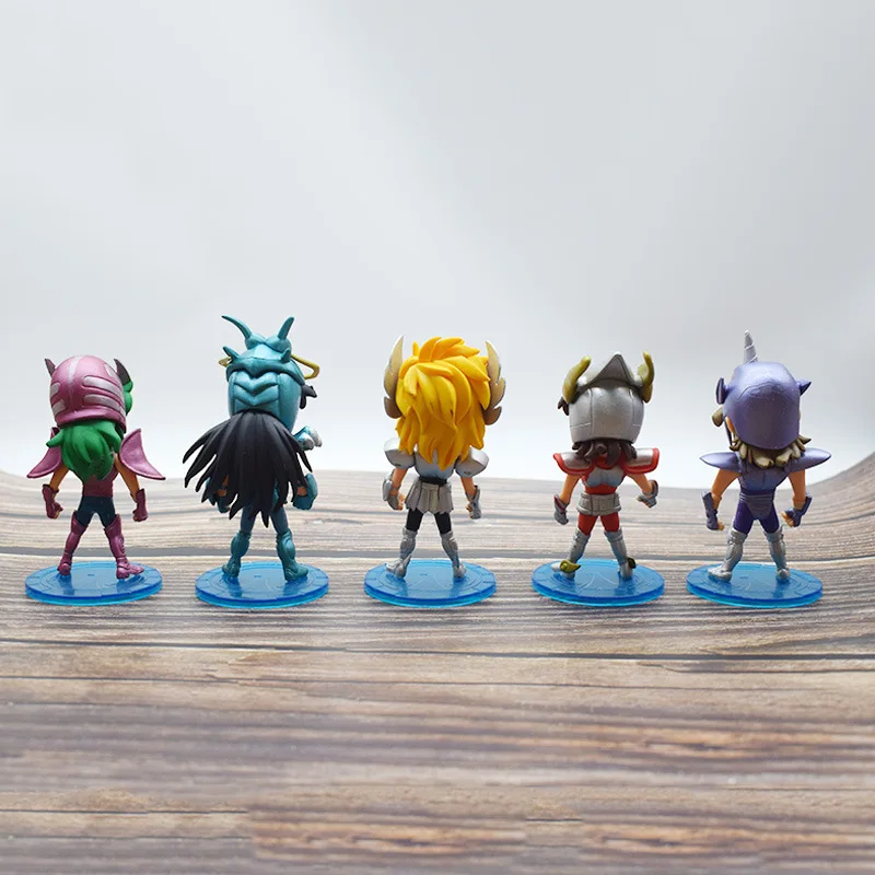Фигурки героев мультфильма из ПВХ 5 шт./компл. Saint Seiya Myth Cloth Shiryu Shun Hyoga Jabu | Игрушки и
