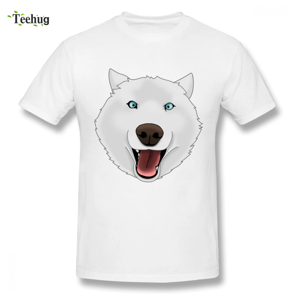 

Crazy Husky dog Tees Men's Fashion Male Funny Top Design O-neck Tee For Man birthday gift