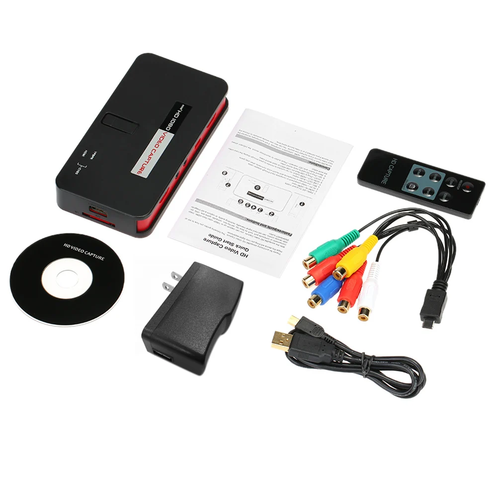 EZcap284 HD игровой захват 1080PAV/Ypbpr Видео записывающее устройство коробка в USB диск SD