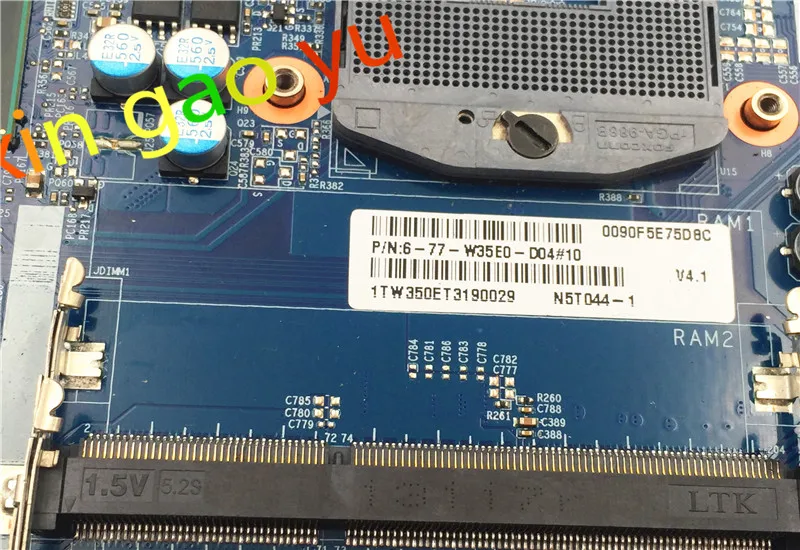 6-71-w3700-d04 для hasee для Raytheon для CLEVO w350ET материнская плата для ноутбука 6-77-W35E0-D04 материнская плата N13E-GE-A2