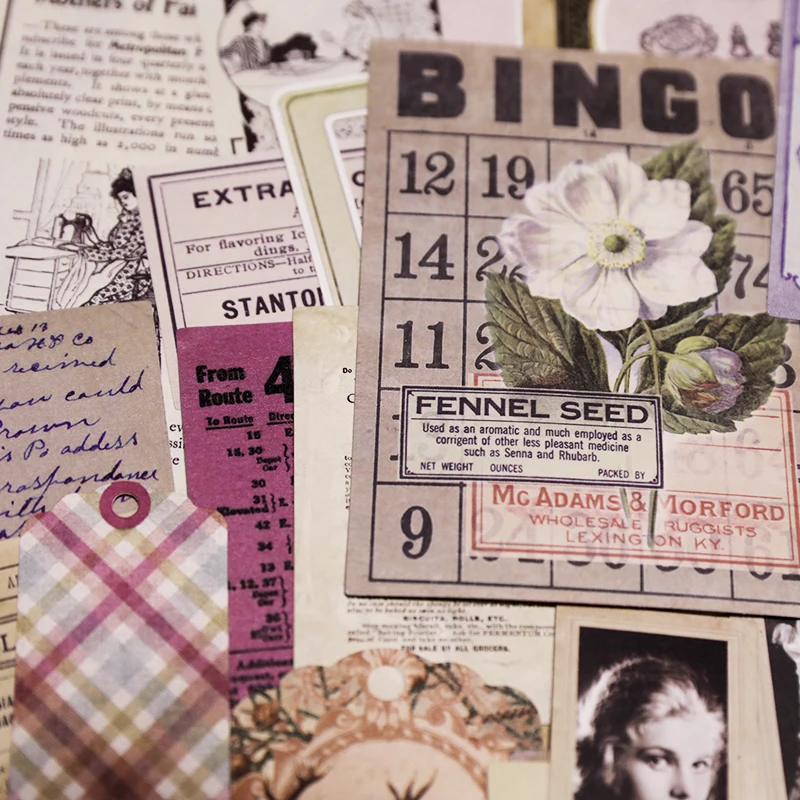 70 шт. винтажные наклейки для скрапбукинга Happy Planner создания карт журнального